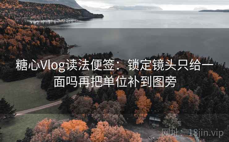 糖心Vlog读法便签：锁定镜头只给一面吗再把单位补到图旁