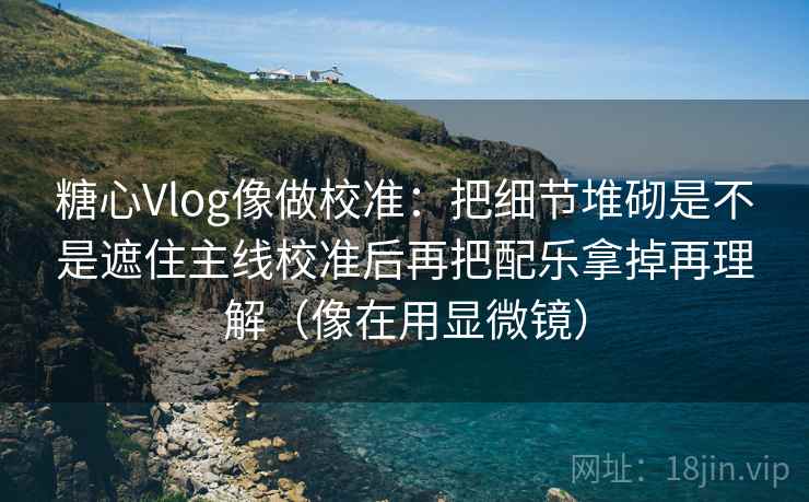 糖心Vlog像做校准：把细节堆砌是不是遮住主线校准后再把配乐拿掉再理解（像在用显微镜）